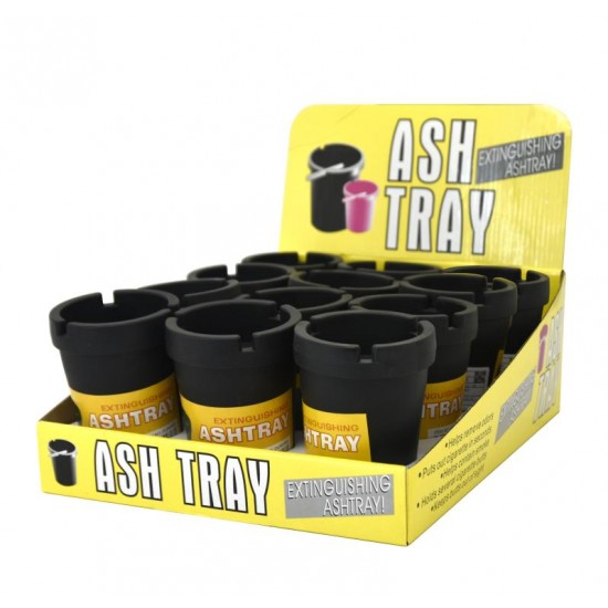 Standard Size Extinguishing Ash Tray-Black