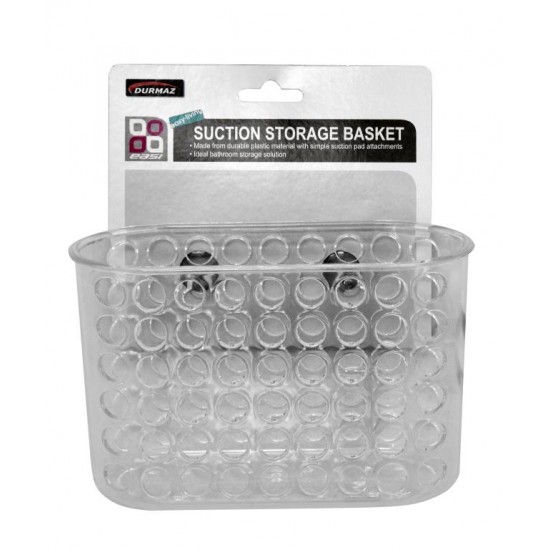 Bathroom Storage Basket with Suction-Large