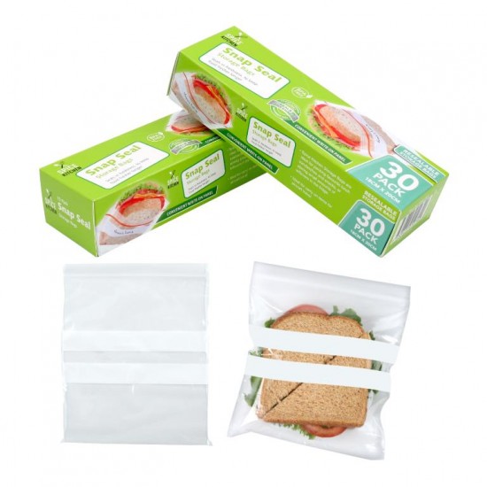 Zip Seal Storage Bags 18CM X 20CM -30PK