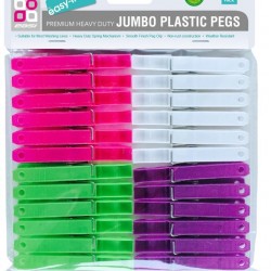 Jumbo Plastic Pegs-24PK