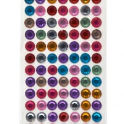 Self-Adhesive Large Crystal Stickers - Assorted Colour Series