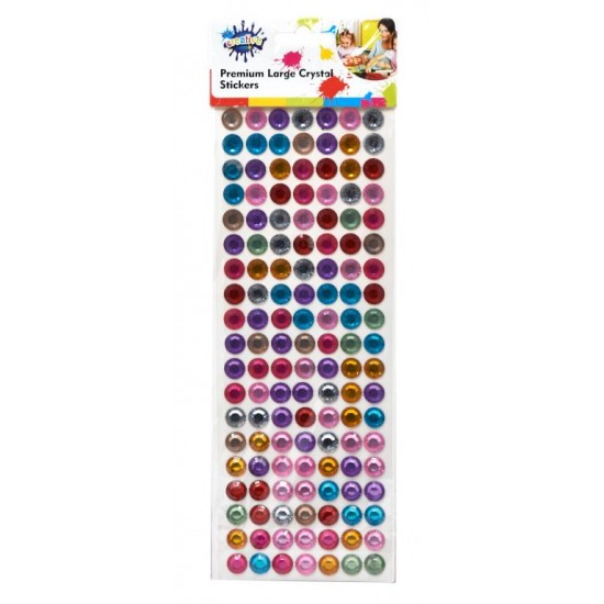 Self-Adhesive Large Crystal Stickers - Assorted Colour Series