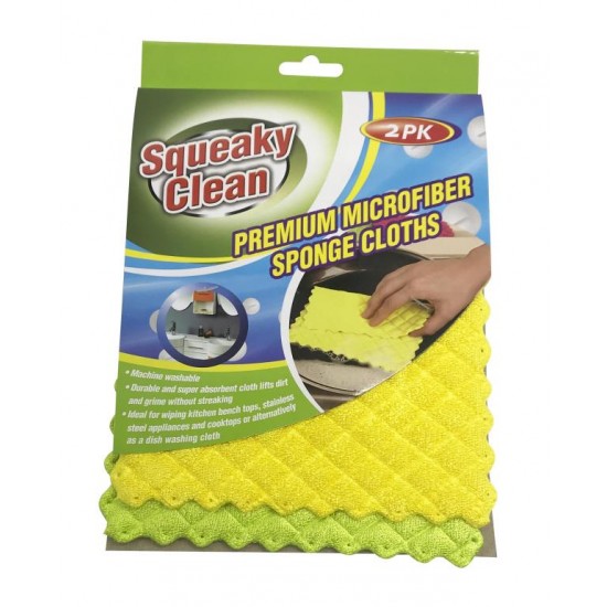 2PK Microfibre Sponge Cloths