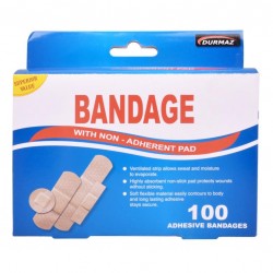 100PK Adhesive Bandages - Assorted Sizes Value Series