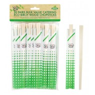 Eco Birch Wood Catering Chopsticks - 30 PAIRS