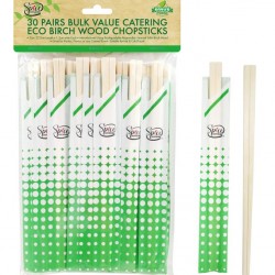 Eco Birch Wood Catering Chopsticks - 30 PAIRS
