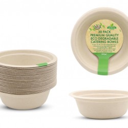 ECO Biodegradable Catering Plates - Bowl - Small - 30PK
