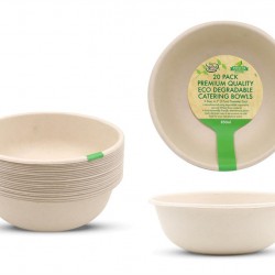 ECO Biodegradable Catering Plates - Bowl - Large - 20PK