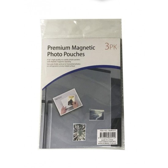 3PK Magnetic Photo Pouches