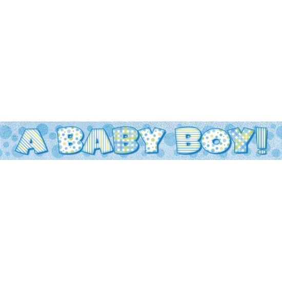 BABY BOY PRISM BANNER 12ft