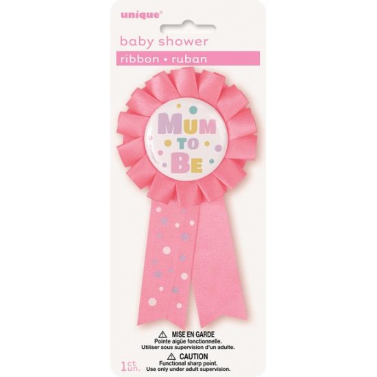 MUM TO BE AWARD RIBBON - PINK