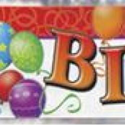 B/DAY BALLOONS FOILBANNER 12ft