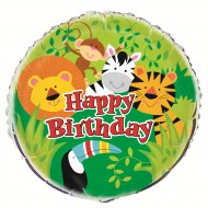 ANIMAL JUNGLE 18" FOIL BLN PKG