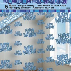 GLITZ BLUE 6 HANG DECO 5ft -HB