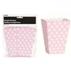 DOTS 8 TREAT BOXES - LOV PINK