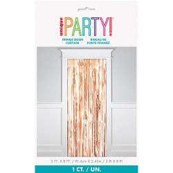 FRINGE DOOR CURTAIN - R/GOLD