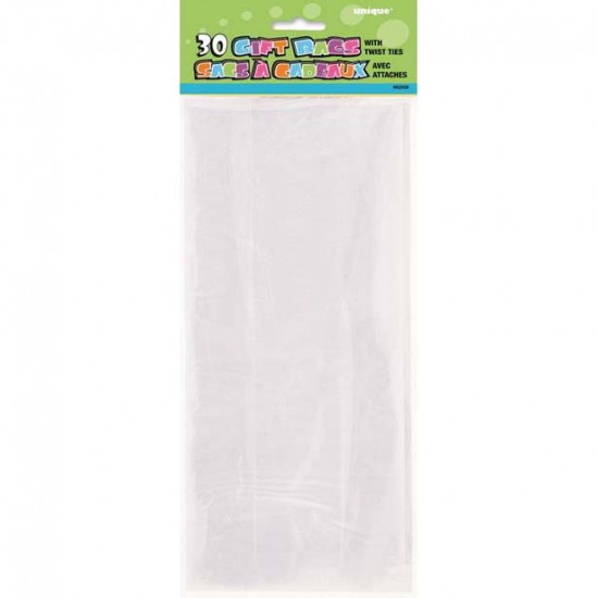 30 CELLO BAGS - CLEAR