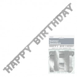 HAPPY BD SILVER DLX J/BANNER