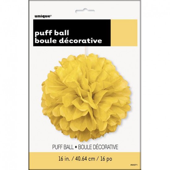 PUFF DECOR 40cm - YELLOW