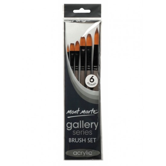 MM Gallery Series Brush Set Acrylic 6pc