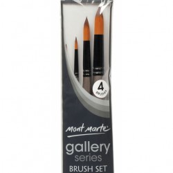 MM Gallery Series Brush Set Acrylic 4pc