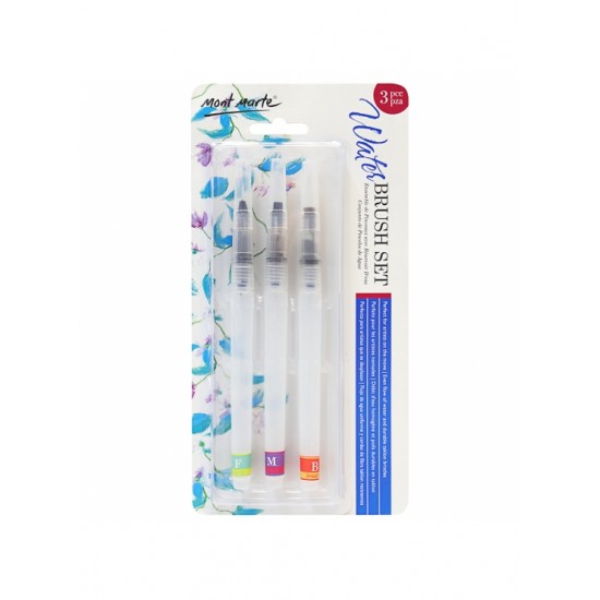 MM Water Brush Set Round F/M/B 3pc