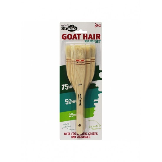 MM Goat Hair Brush Set 3pc