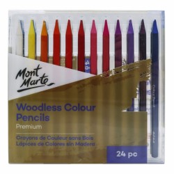 MM Woodless Colour Pencils 24pc