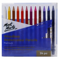 MM Woodless Watercolour Pencils 24pc