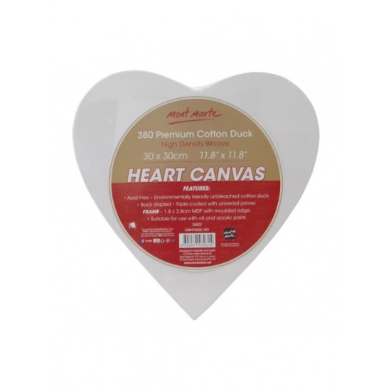 MM Canvas Heart Shaped 30x30cm