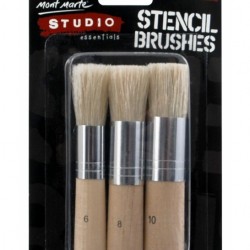 MM Stencil Brushes 3pc