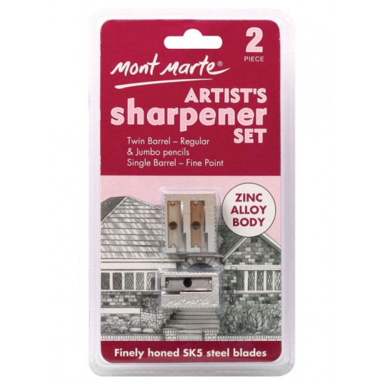 MM Artists Sharpener Set Zinc Alloy 2pc