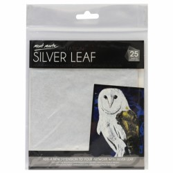 MM Imitation Silver Leaf 14x14cm 25 sheets