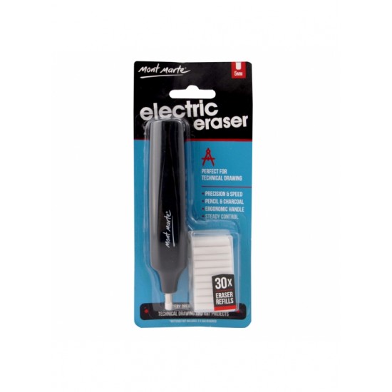 MM Electric Eraser with 30pc Erasers