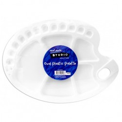 MM Oval Plastic Palette 34x25cm