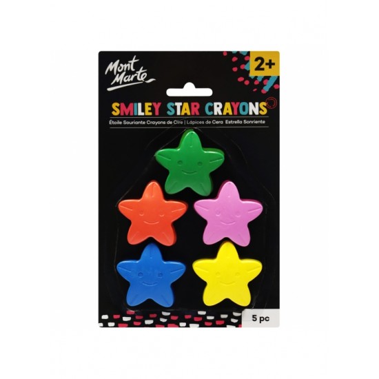 MM Smiley Star Crayons 5pc