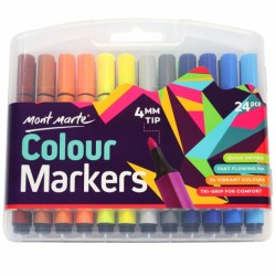 MM Watercolour Markers 24pc Tri Grip in Case