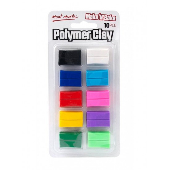 MM Make n Bake Polymer Clay 10pc Set 100g