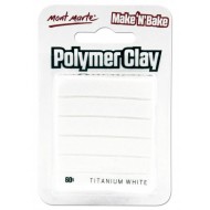 MM Make n Bake Polymer Clay 60g - Titanium White