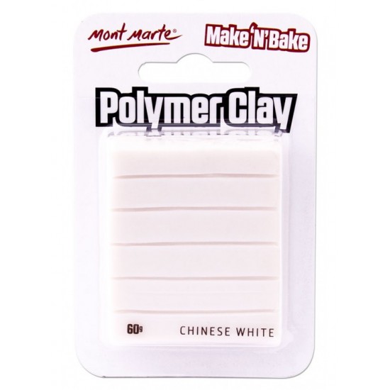 MM Make n Bake Polymer Clay 60g - Chinese White