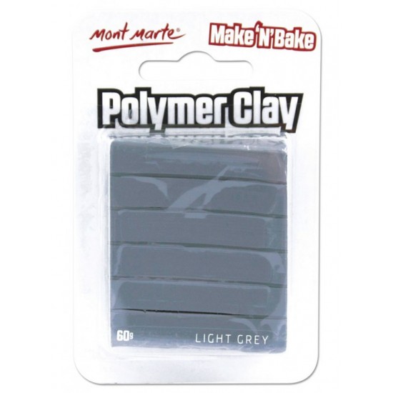 MM Make n Bake Polymer Clay 60g - Mid Grey