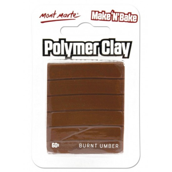 MM Make n Bake Polymer Clay 60g - Burnt Umber