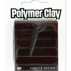 MM Make n Bake Polymer Clay 60g - Van Dyke Brown