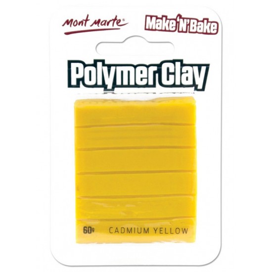 MM Make n Bake Polymer Clay 60g - Cadmium Yellow