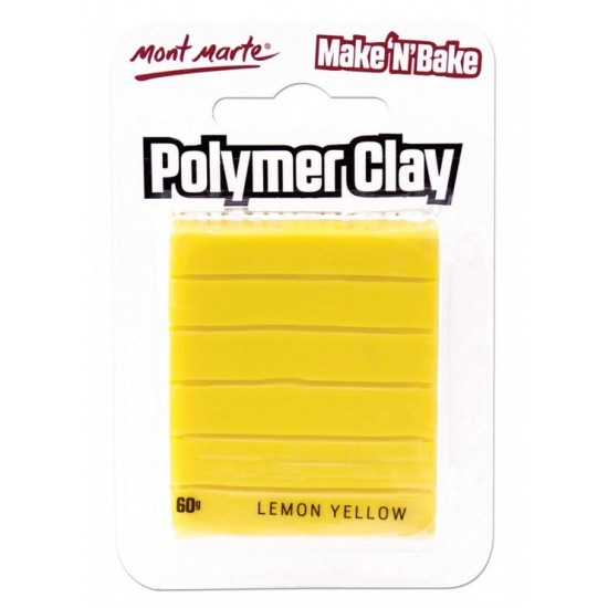 MM Make n Bake Polymer Clay 60g - Lemon Yellow