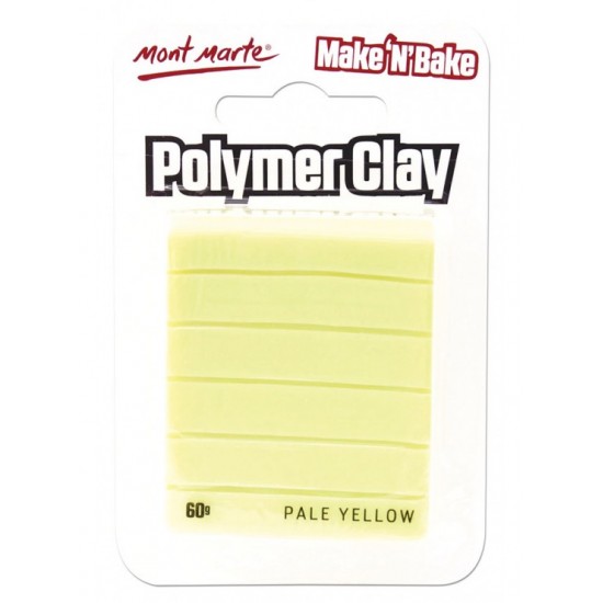 MM Make n Bake Polymer Clay 60g - Pale Yellow