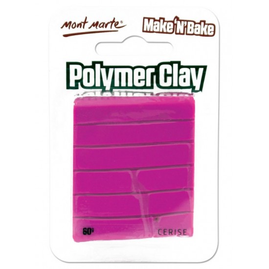 MM Make n Bake Polymer Clay 60g - Cerise