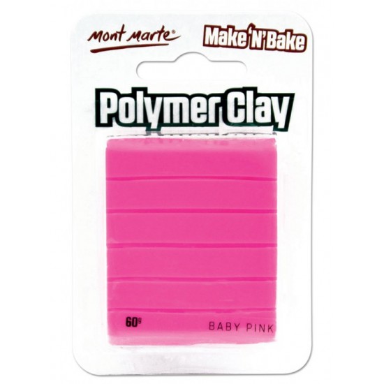 MM Make n Bake Polymer Clay 60g - Baby Pink