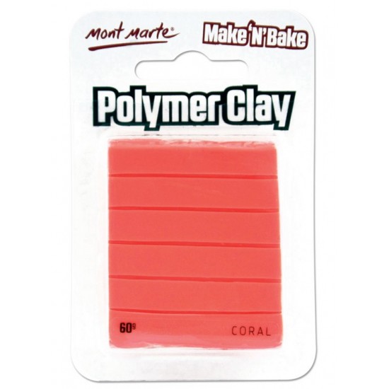 MM Make n Bake Polymer Clay 60g - Coral