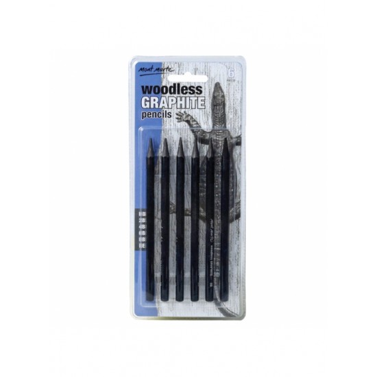 MM Woodless Graphite Pencils 6pc